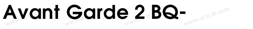 Avant Garde 2 BQ字体转换
